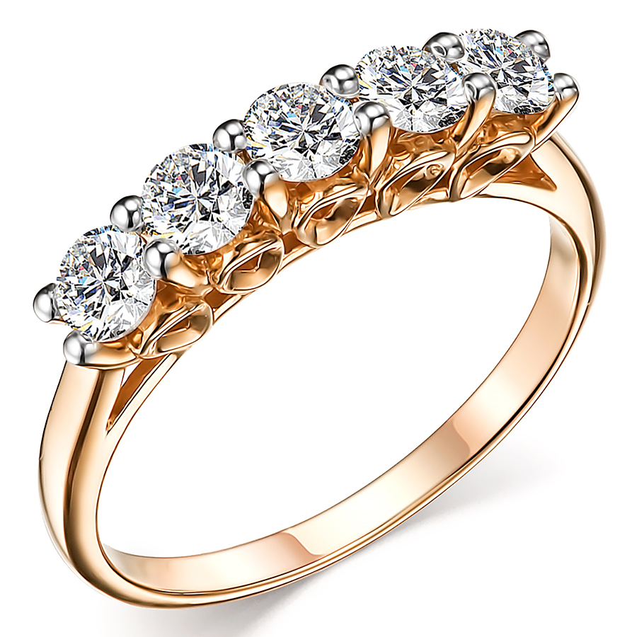 Кольцо, золото, бриллиант, 14750-100